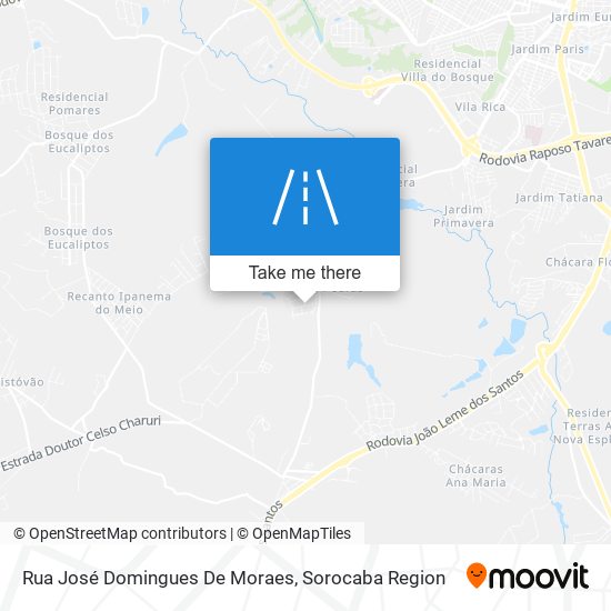 Mapa Rua José Domingues De Moraes