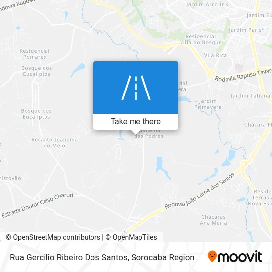 Rua Gercilio Ribeiro Dos Santos map