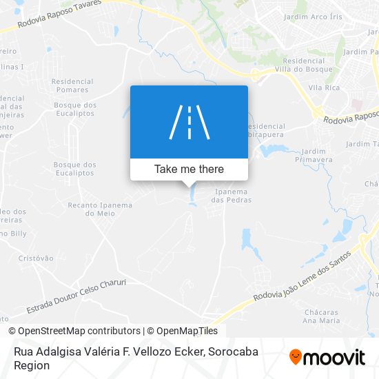 Rua Adalgisa Valéria F. Vellozo Ecker map