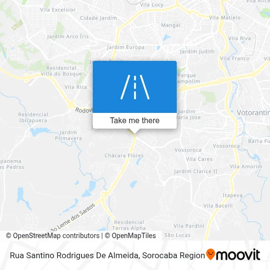 Rua Santino Rodrigues De Almeida map