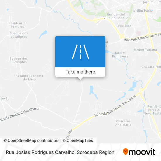 Rua Josias Rodrigues Carvalho map