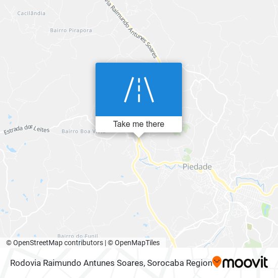 Mapa Rodovia Raimundo Antunes Soares