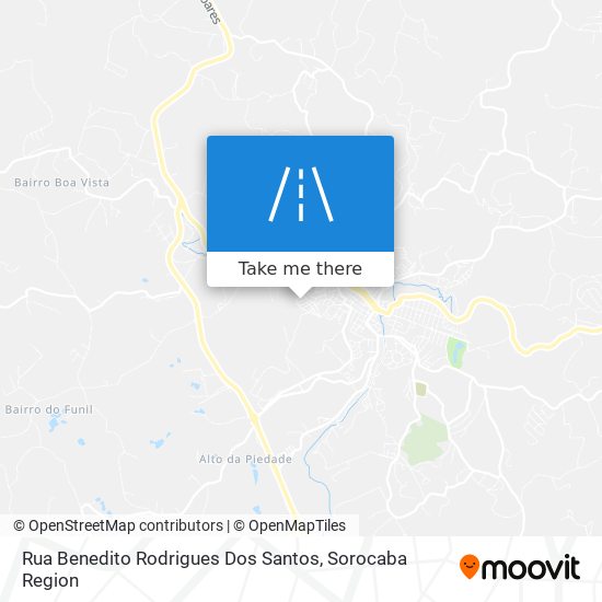 Mapa Rua Benedito Rodrigues Dos Santos