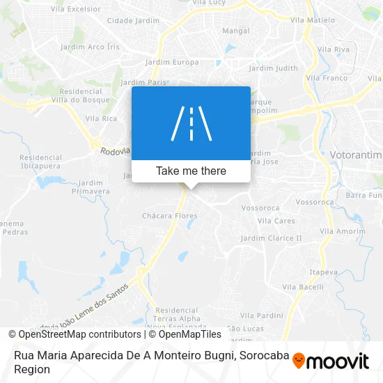 Rua Maria Aparecida De A Monteiro Bugni map