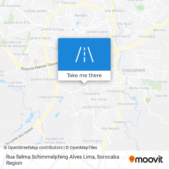 Mapa Rua Selma Schimmelpfeng Alves Lima