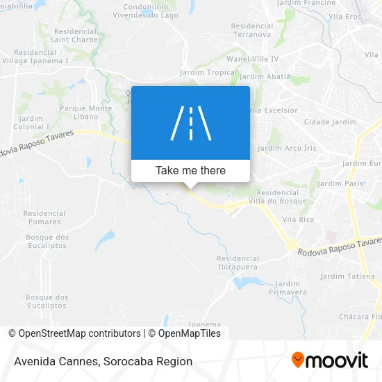 Avenida Cannes map