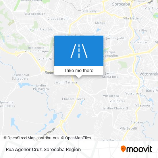 Rua Agenor Cruz map