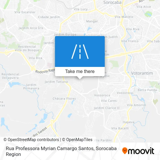 Rua Professora Myrian Camargo Santos map
