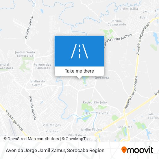 Mapa Avenida Jorge Jamil Zamur