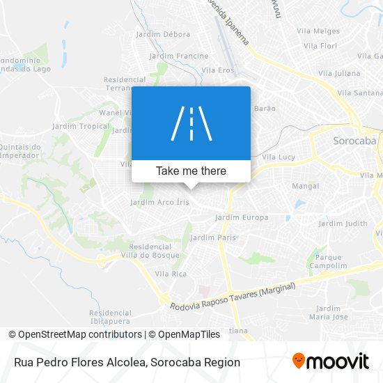 Mapa Rua Pedro Flores Alcolea