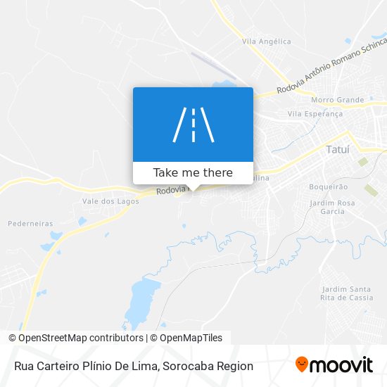 Mapa Rua Carteiro Plínio De Lima