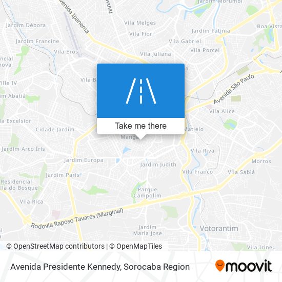 Avenida Presidente Kennedy map
