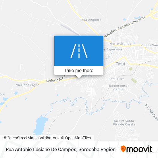 Mapa Rua Antônio Luciano De Campos