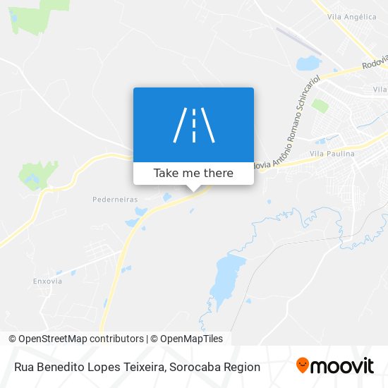 Mapa Rua Benedito Lopes Teixeira