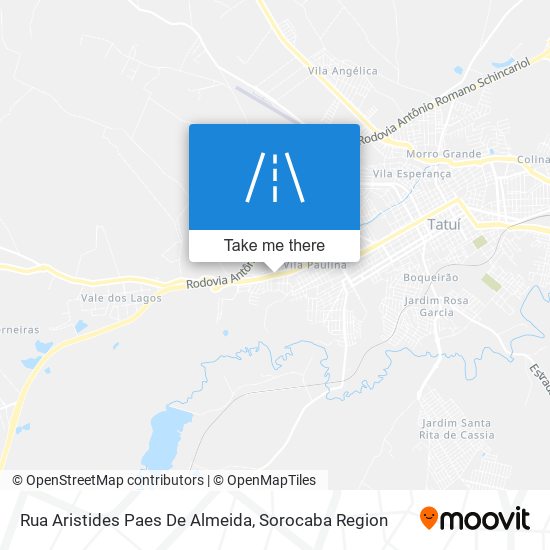Mapa Rua Aristides Paes De Almeida