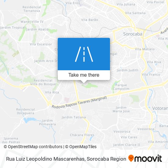 Mapa Rua Luiz Leopoldino Mascarenhas