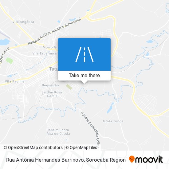 Rua Antônia Hernandes Barrinovo map