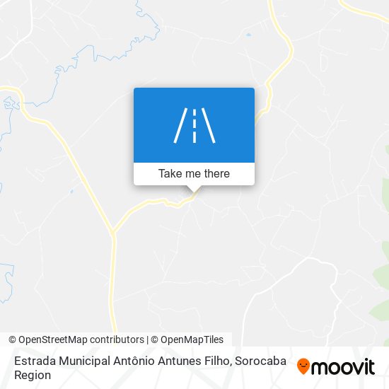 Mapa Estrada Municipal Antônio Antunes Filho