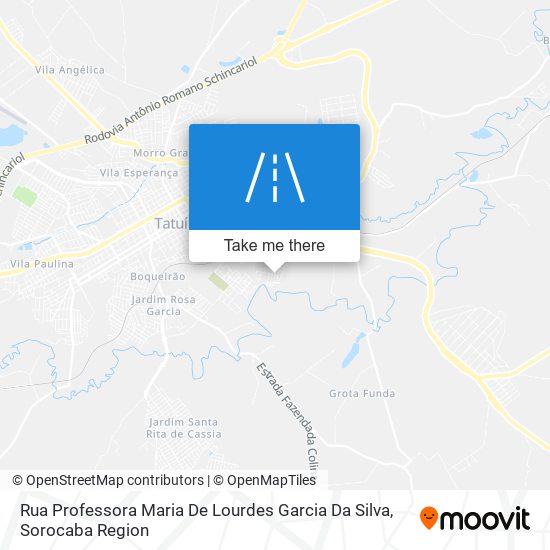 Rua Professora Maria De Lourdes Garcia Da Silva map