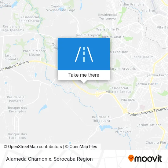 Alameda Chamonix map