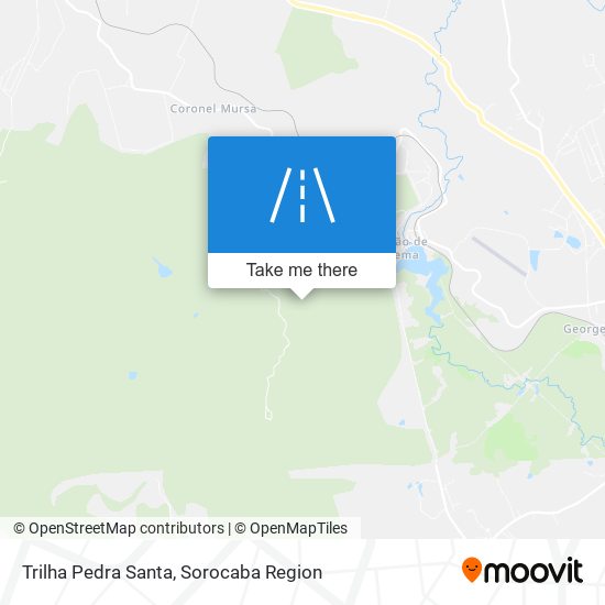 Trilha Pedra Santa map