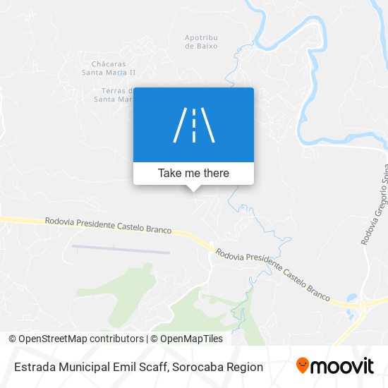 Mapa Estrada Municipal Emil Scaff