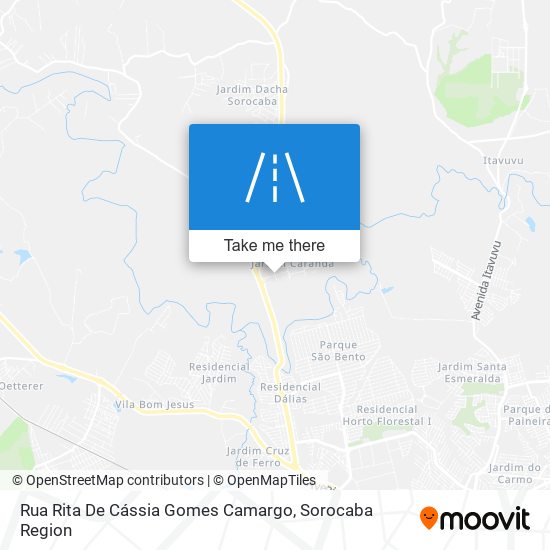 Mapa Rua Rita De Cássia Gomes Camargo