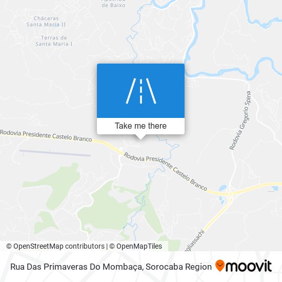 Rua Das Primaveras Do Mombaça map