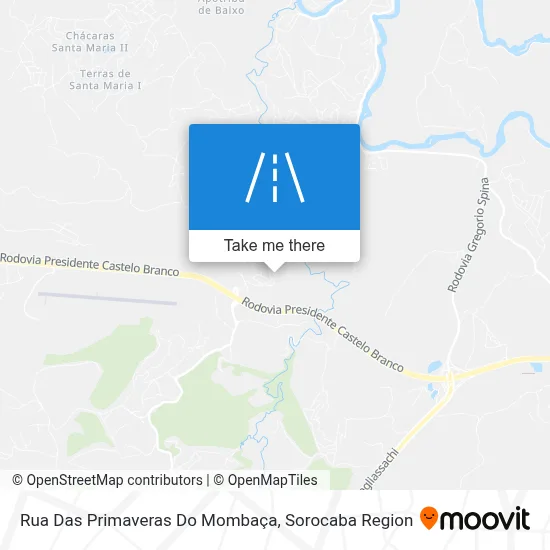 Rua Das Primaveras Do Mombaça map