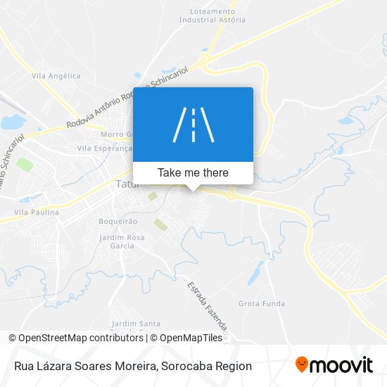 Mapa Rua Lázara Soares Moreira