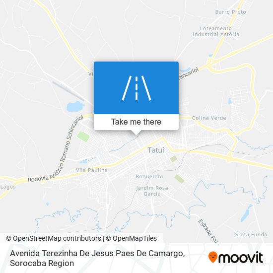 Avenida Terezinha De Jesus Paes De Camargo map