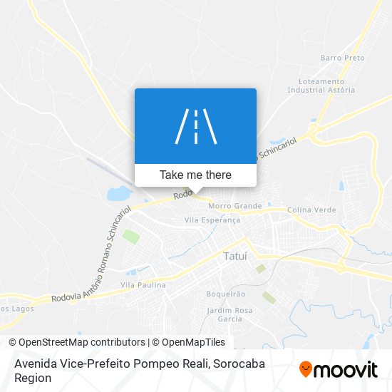 Avenida Vice-Prefeito Pompeo Reali map
