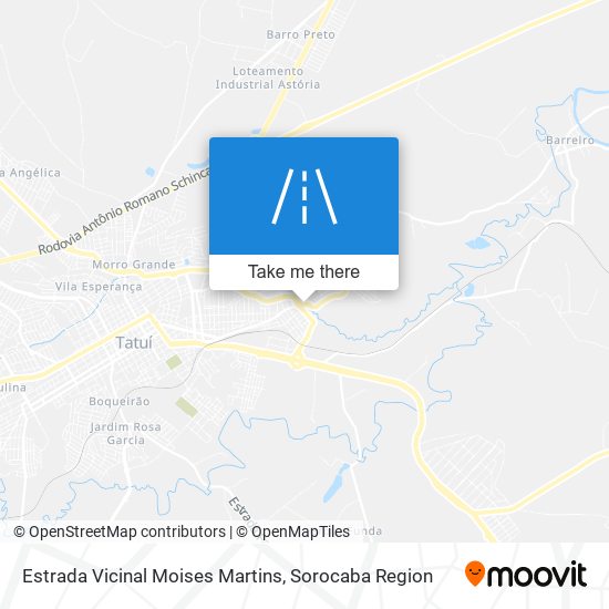 Estrada Vicinal Moises Martins map