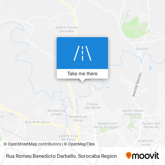 Mapa Rua Romeu Benedicto Darbello