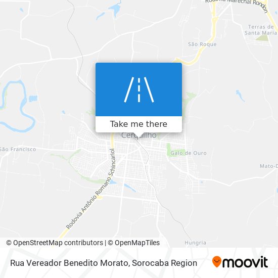 Rua Vereador Benedito Morato map