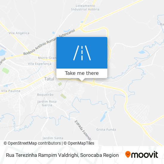 Rua Terezinha Rampim Valdrighi map