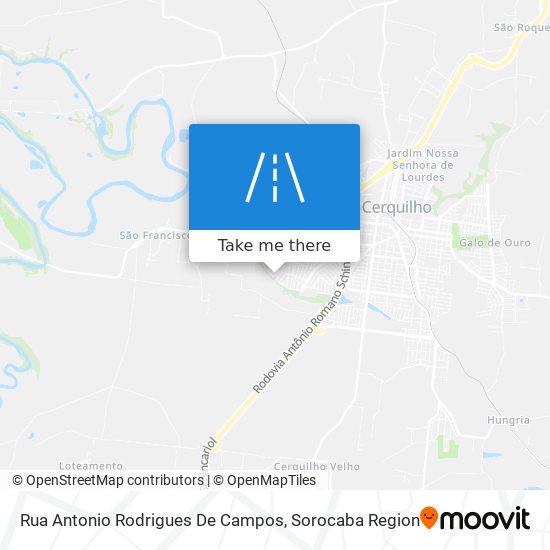 Rua Antonio Rodrigues De Campos map