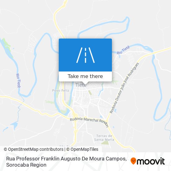 Mapa Rua Professor Franklin Augusto De Moura Campos