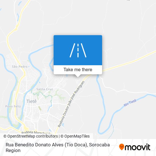 Mapa Rua Benedito Donato Alves (Tio Doca)