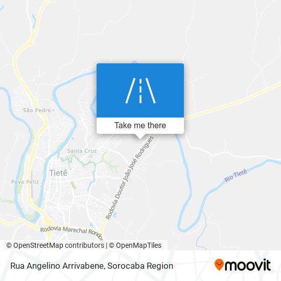 Mapa Rua Angelino Arrivabene
