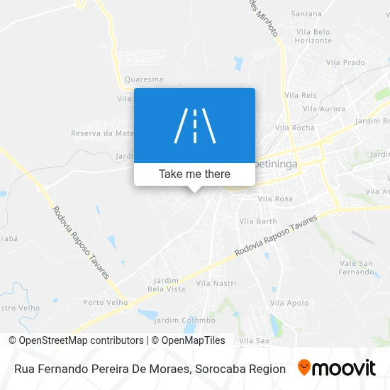 Rua Fernando Pereira De Moraes map