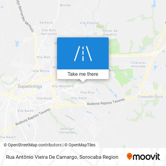 Rua Antônio Vieira De Camargo map