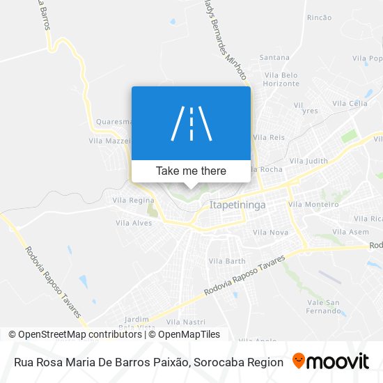 Mapa Rua Rosa Maria De Barros Paixão