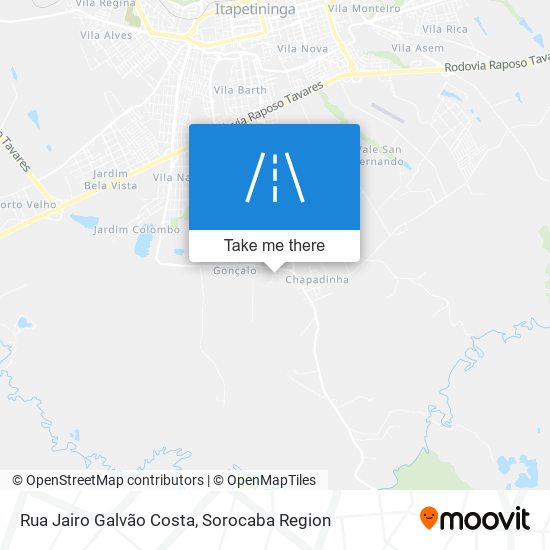 Mapa Rua Jairo Galvão Costa
