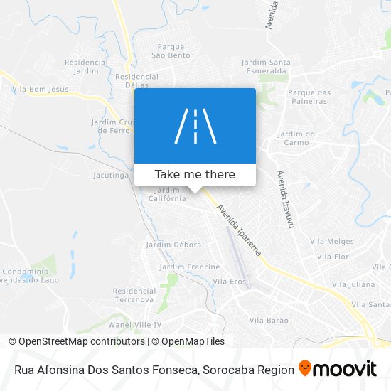 Rua Afonsina Dos Santos Fonseca map