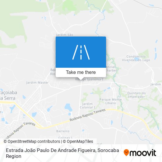 Estrada João Paulo De Andrade Figueira map