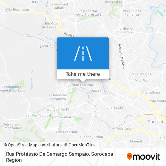 Rua Protássio De Camargo Sampaio map