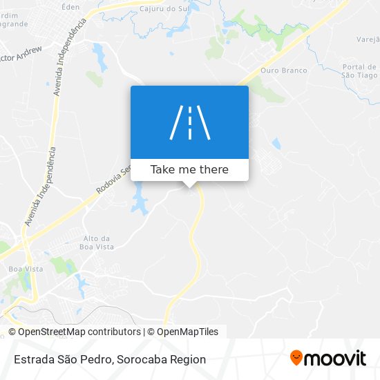 Mapa Estrada São Pedro
