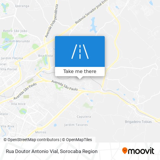 Rua Doutor Antonio Vial map