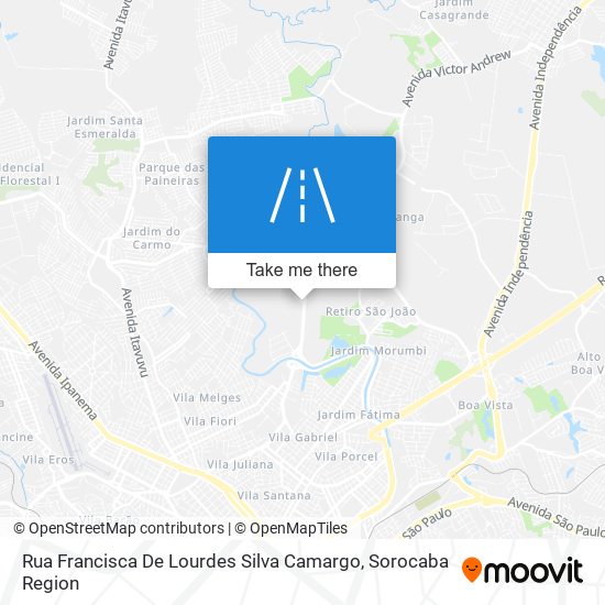 Rua Francisca De Lourdes Silva Camargo map